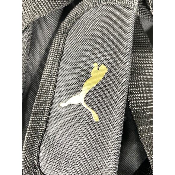 NEW PUMA Unisex Child Evercat Transformation Sports Duffel Bag Black Gold - Picture 5 of 16